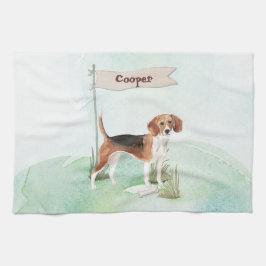 Paño De Cocina Nombre personalizado Perro Mascota Beagle