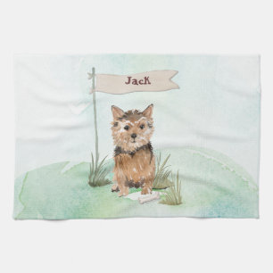 Paño De Cocina Nombre personalizado Perro Mascota Norfolk Terrier