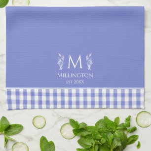 Paño De Cocina Nombre personalizado personalizado de Cornflower B