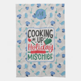 Paño De Cocina Nombre personalizado que cocina la travesura de va