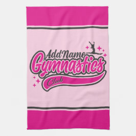 Paño De Cocina Nombre personalizado Salto de gimnasia artística f