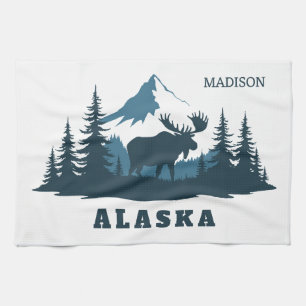 Paño De Cocina Nombre personalizado & Texto ALASKA