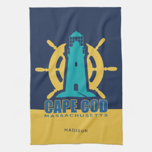 Paño De Cocina Nombre personalizado / Texto Cape Cod Massachusett
