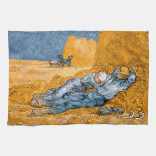 Paño De Cocina Noon, descansa del trabajo de Vincent Van Gogh