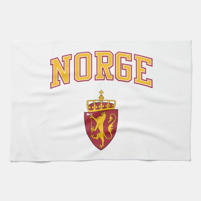 Paño De Cocina Noruega + Escudo de armas (Horizontal)