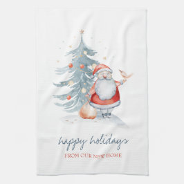 Paño De Cocina Nos hemos mudado, Santa Claus,Pino