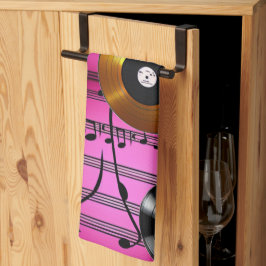 Paño De Cocina Notas musicales y registros