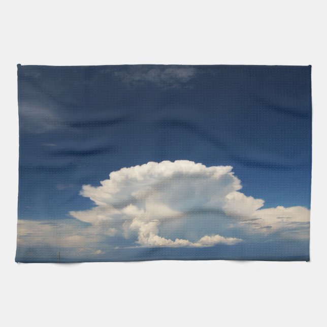 Paño De Cocina Nube blanca de puffy (Horizontal)