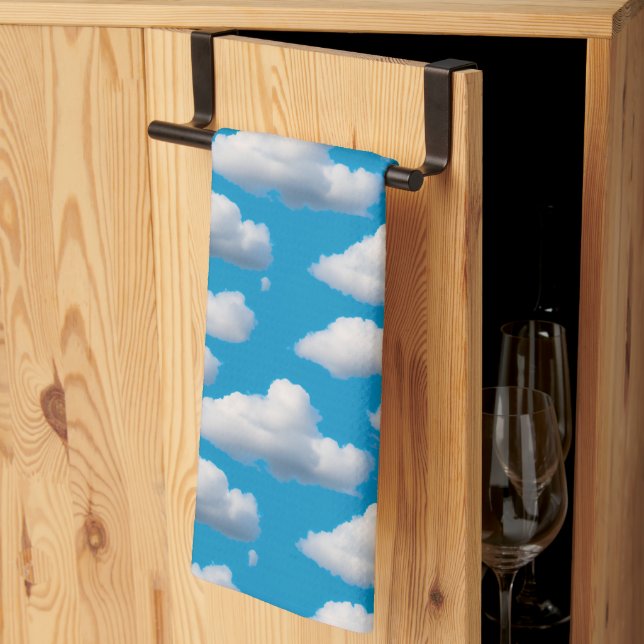 Paño De Cocina Nubes Fluffy (Pliegue de tercios)