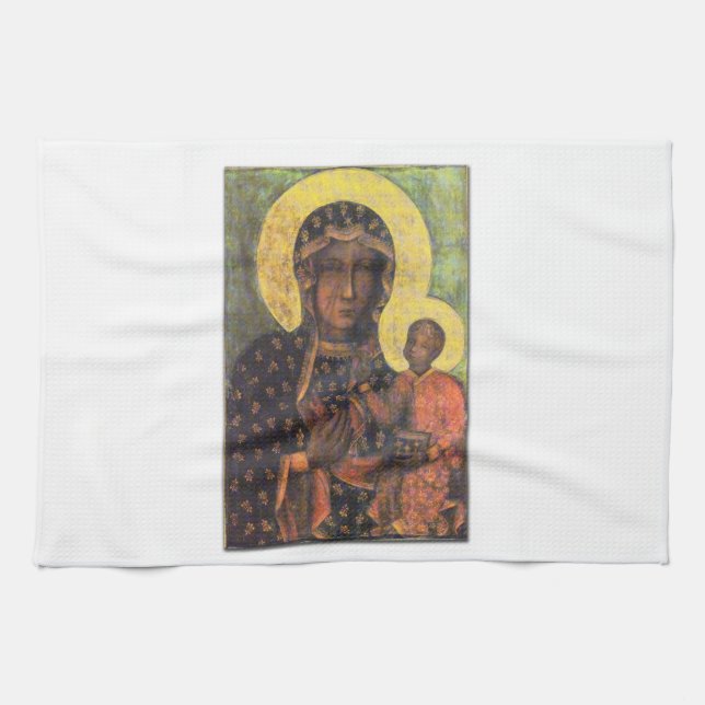 Paño De Cocina Nuestra Señora de Czestochowa (Horizontal)