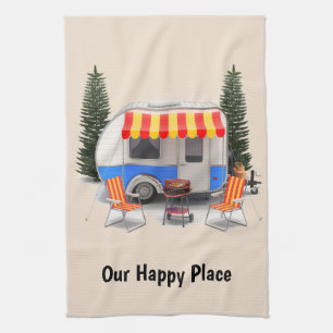 Paño De Cocina Nuestro remolque de camping lugar feliz