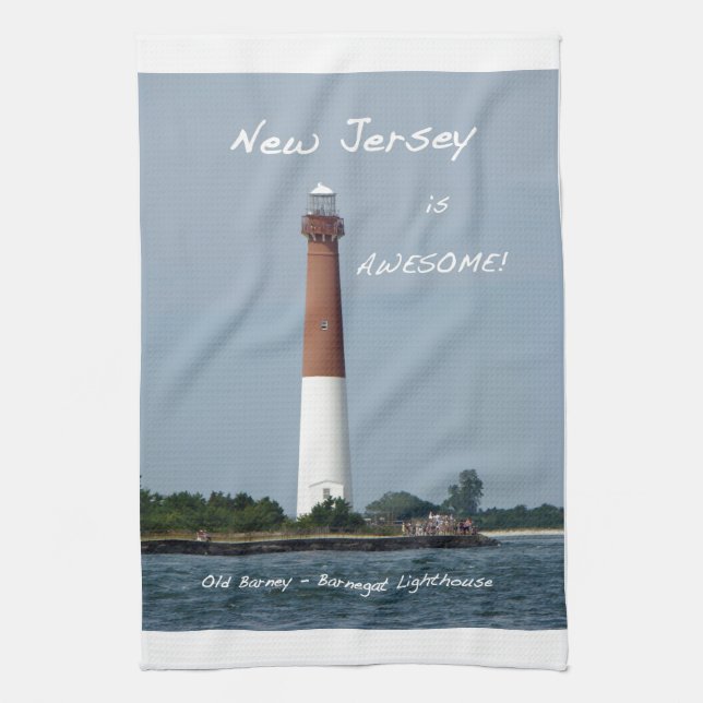 Paño De Cocina Nueva Jersey es impresionante - Faro Barnegat (Vertical)
