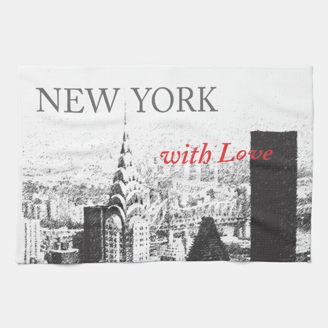 Paño De Cocina Nueva York con amor (Horizontal)