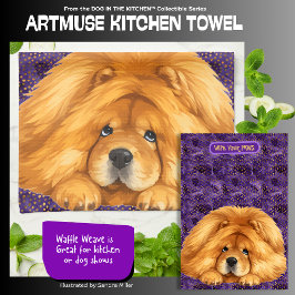 Paño De Cocina NUK- Red Chow - ArtMuse Kitchen Towels