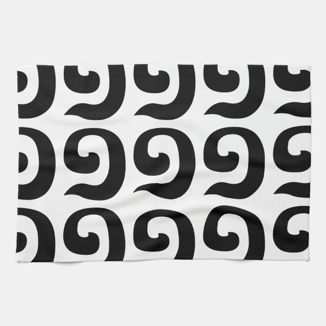 Paño De Cocina Número Camboyano 1 / Uno / ១ (Muəj) Idioma Khmer (Horizontal)