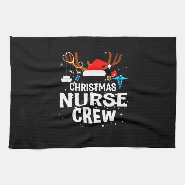 Paño De Cocina Nurse Gift | Personal de enfermería de Navidades (Horizontal)