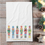 PAÑO DE COCINA NUTCRACKERS NAVIDADES DE COLOR ACUÁTICO<br><div class="desc">Elegante ilustracion de petardos acuarelas</div>