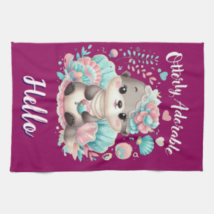 Paño De Cocina Nutria adorable y kawaii