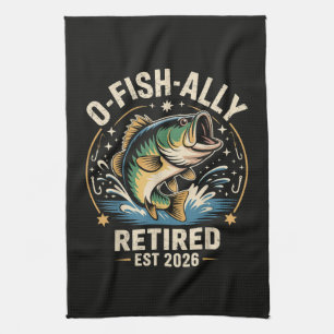 Paño De Cocina O-Fish-Ally Retirado 2026 Pescador Pesca
