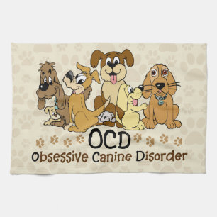 Paño De Cocina OCD Trastorno obsesivo canino