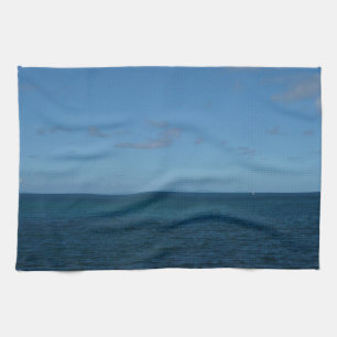 Paño De Cocina Océano azul del horizonte de Santa Lucía