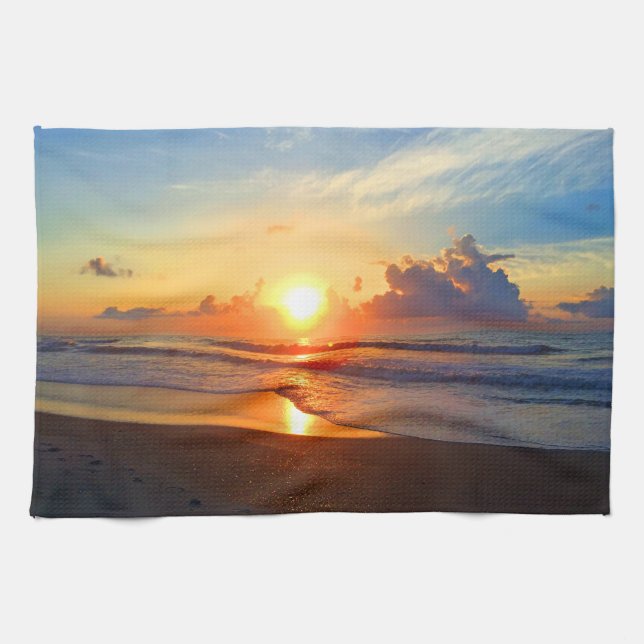 Paño De Cocina Océano Sol (Horizontal)