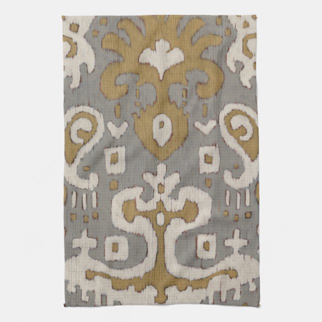 Paño De Cocina Ochre Ikat I (Vertical)