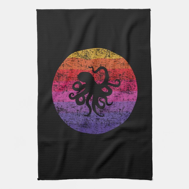 Paño De Cocina Octopus Retro (Vertical)