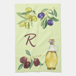 Paño De Cocina Oliva Y Aceite