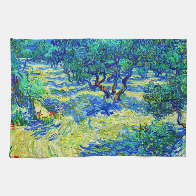 Paño De Cocina Olivar por Vincent Van Gogh (Horizontal)
