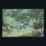 Paño De Cocina Olive Grove de Vincent van Gogh<br><div class="desc">Olive Grove de Vincent van Gogh es una pintura vintage de arte fino post impresionismo por la naturaleza. Van Gogh pintó una docena de paisajes de olivos mientras vivía en el sur de Francia. Un huerto lleno de árboles frutales en una granja durante la temporada estival. Sobre el artista: Vincent...</div>