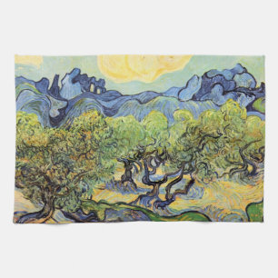 Paño De Cocina Olivos con Alpilles por Vincent van Gogh