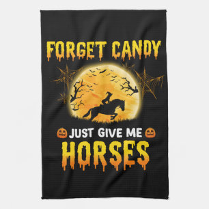 Paño De Cocina Olvídate de Candy, solo dame ideas de caballos