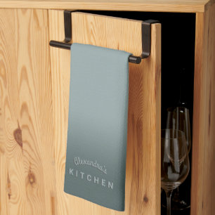 Paño De Cocina Ombre gris azul Stormy