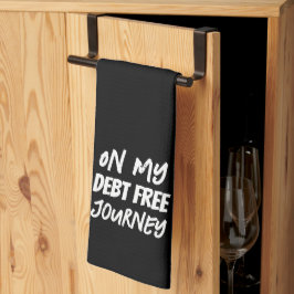 Paño De Cocina 'On My Debt Free Journey' Inspiring Motivational 