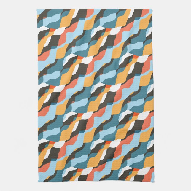 Paño De Cocina Ondas de la Cordillera (Vertical)