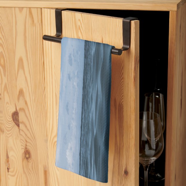 Paño De Cocina Ondas interminables del océano azul 1 (Pliegue de tercios)
