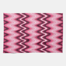 Paño De Cocina Ondas rosas