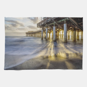 Paño De Cocina Ondas Suaves En El Cocoa Pier