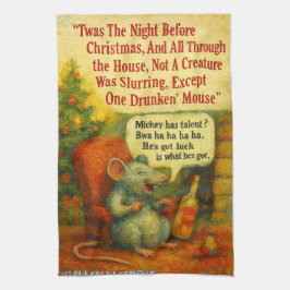 Paño De Cocina One Drunken' Mouse – Christmas Card Chaos