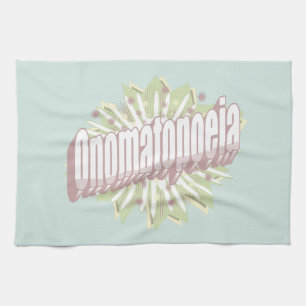 Paño De Cocina Onomatopoyía Explosión Idioma Inglés