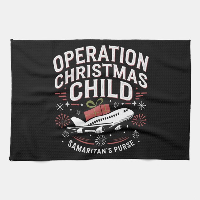 Paño De Cocina Operación Navidades Familia divertida infantil (Horizontal)