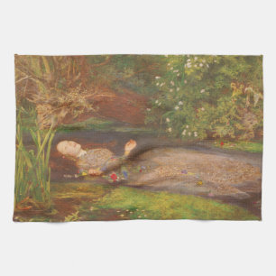 Paño De Cocina Ophelia de Millais, Bella Artes victoriano vintage