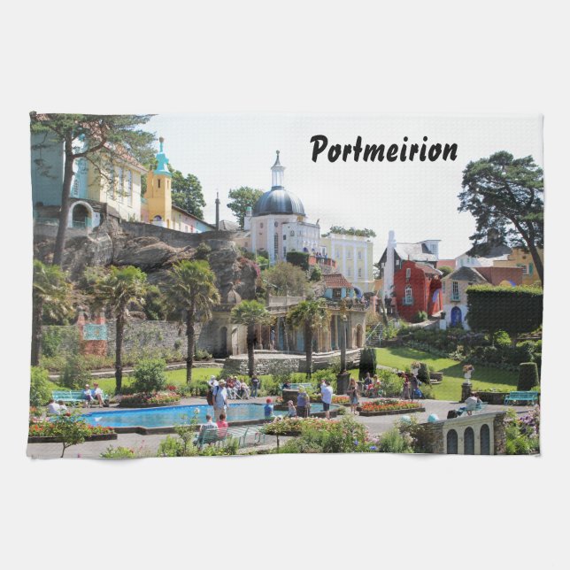 Paño De Cocina Opinión del centro de Portmeirion (Horizontal)