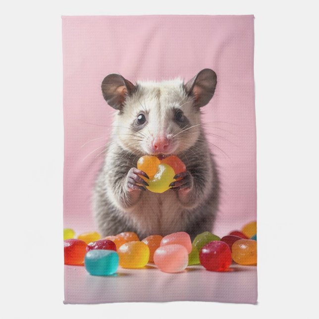 Paño De Cocina Opossum Comating Gummy Swee (Vertical)