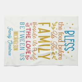 Paño De Cocina Oración de Navidades familiares bendecidos