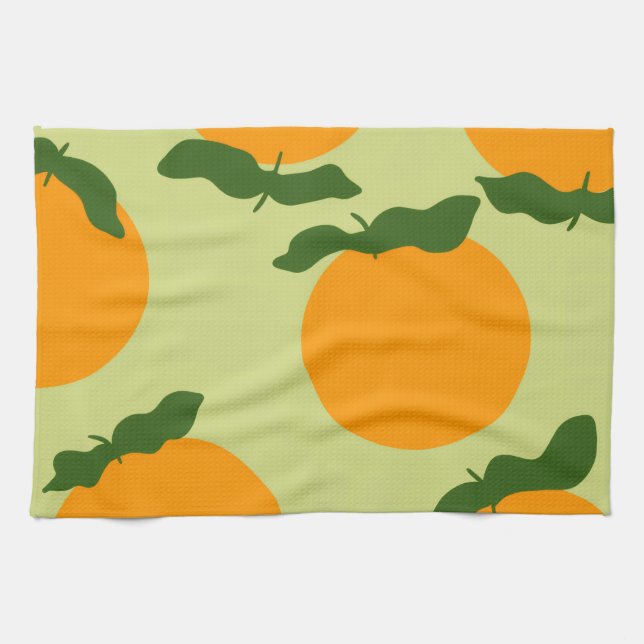 Paño De Cocina Orange pattern design (Horizontal)