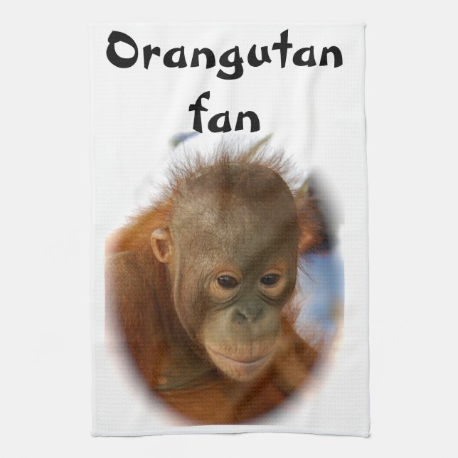 Paño De Cocina Orangután del bebé (Vertical)