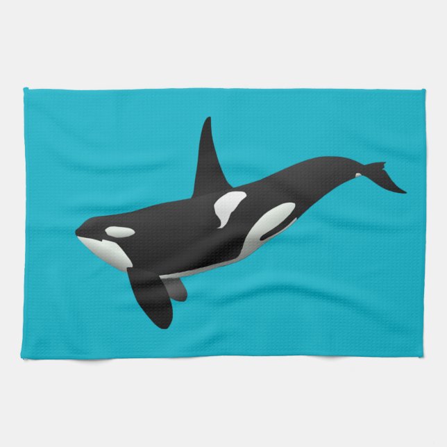 Paño De Cocina Orca, Orcinus Orca (Horizontal)