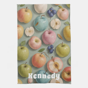Paño De Cocina Orchard Whimsy: fruta pastel